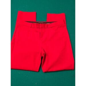 Banana Republic ~Woman Size 8~ Red Sloan Fit Ankle Pants Cotton Blend.